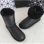Luxury Australian Sheepskin Snow Boots  Warm / Anti-slip