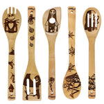 Unique Pattern Burned Wooden Spoons Nightmare before christmas 5 pieces