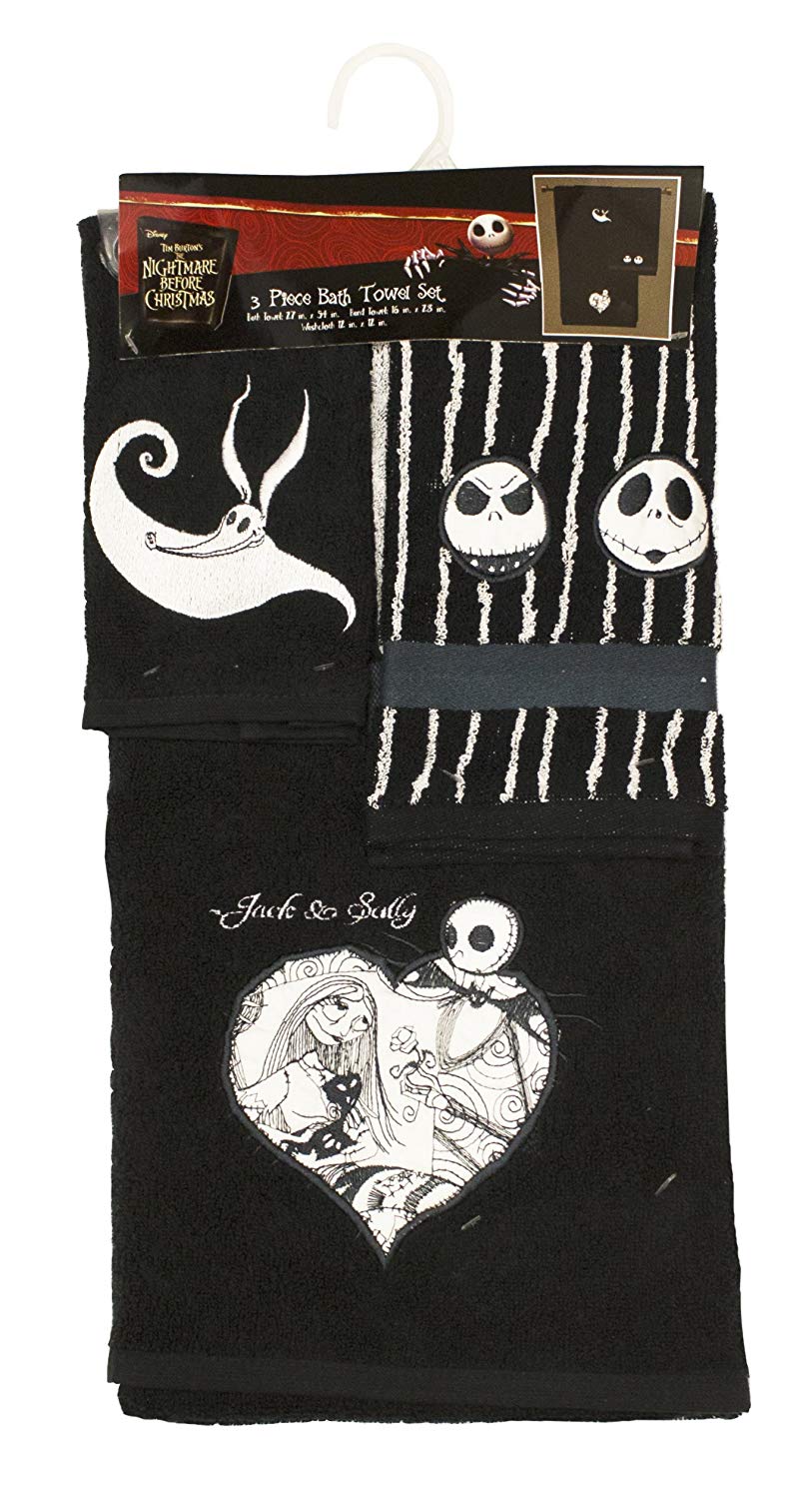 Disney Nightmare Before Christmas Meant to Be 3-Piece Cotton Towel Set
