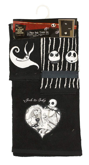 Disney Nightmare Before Christmas Meant to Be 3-Piece Cotton Towel Set