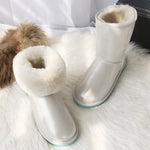 Luxury Australian Sheepskin Snow Boots  Warm / Anti-slip