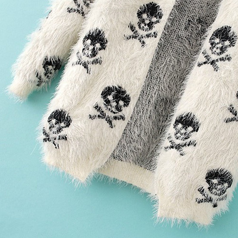 Skull Knitted Sweater