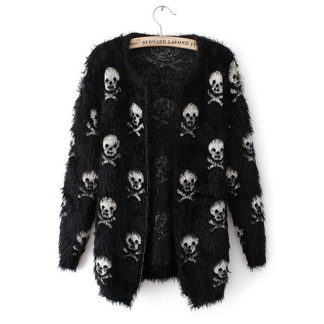 Skull Knitted Sweater