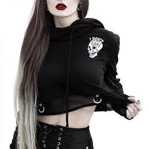 Sweatshirts Cropped Hoodies Skull
