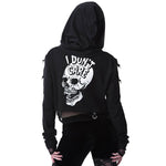 Sweatshirts Cropped Hoodies Skull