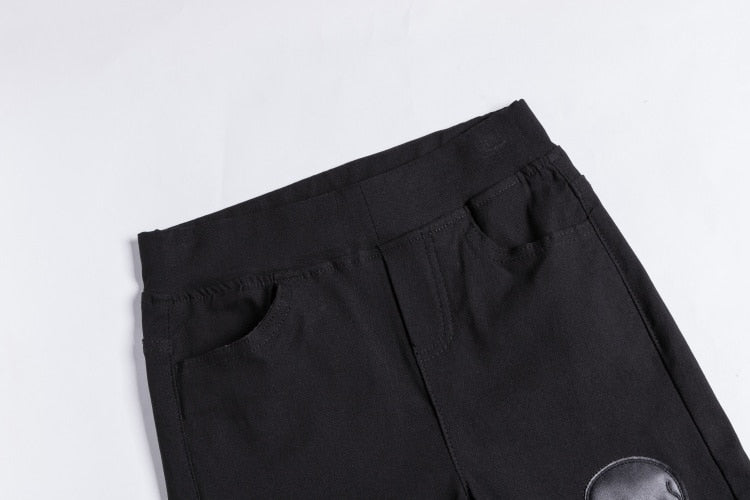 Skull Elastic Warm  Leggings