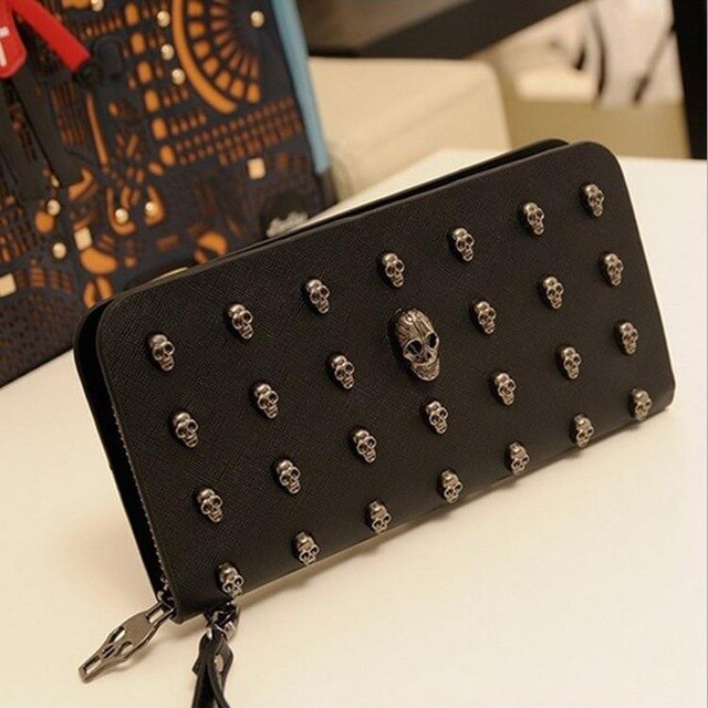 Skull Wallet leather