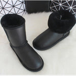 Luxury Australian Sheepskin Snow Boots  Warm / Anti-slip