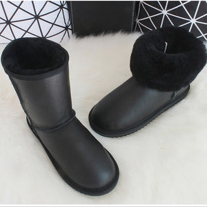 Luxury Australian Sheepskin Snow Boots  Warm / Anti-slip