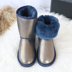 Luxury Australian Sheepskin Snow Boots  Warm / Anti-slip