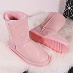 Luxury Australian Sheepskin Snow Boots  Warm / Anti-slip