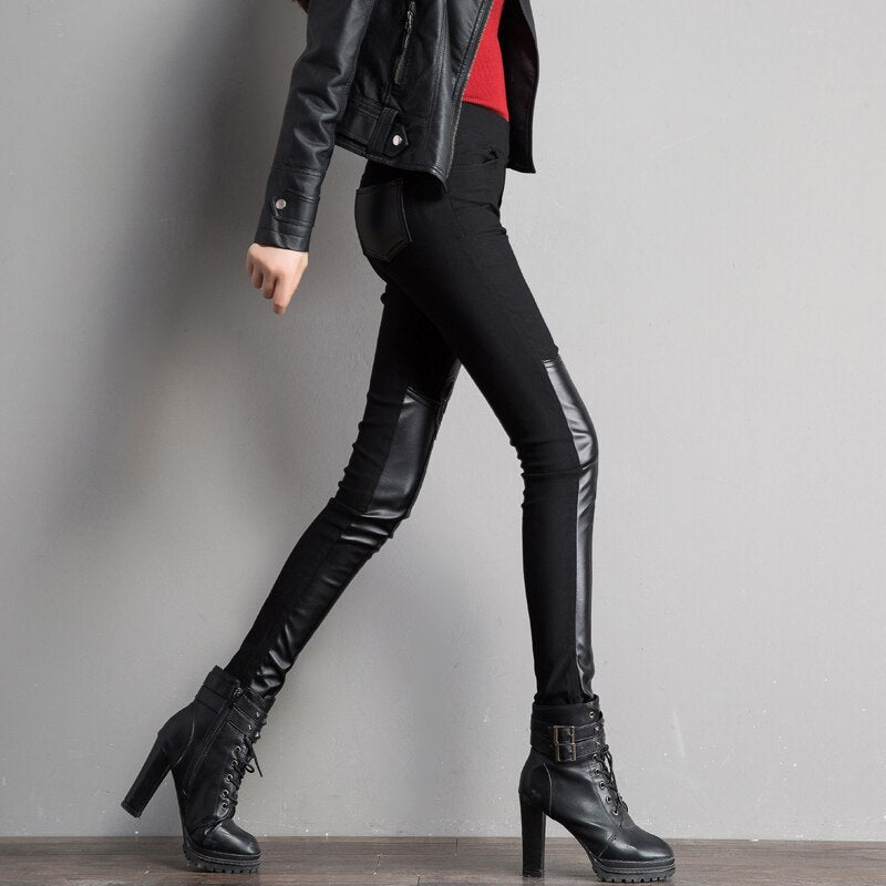 Skull Elastic Warm  Leggings