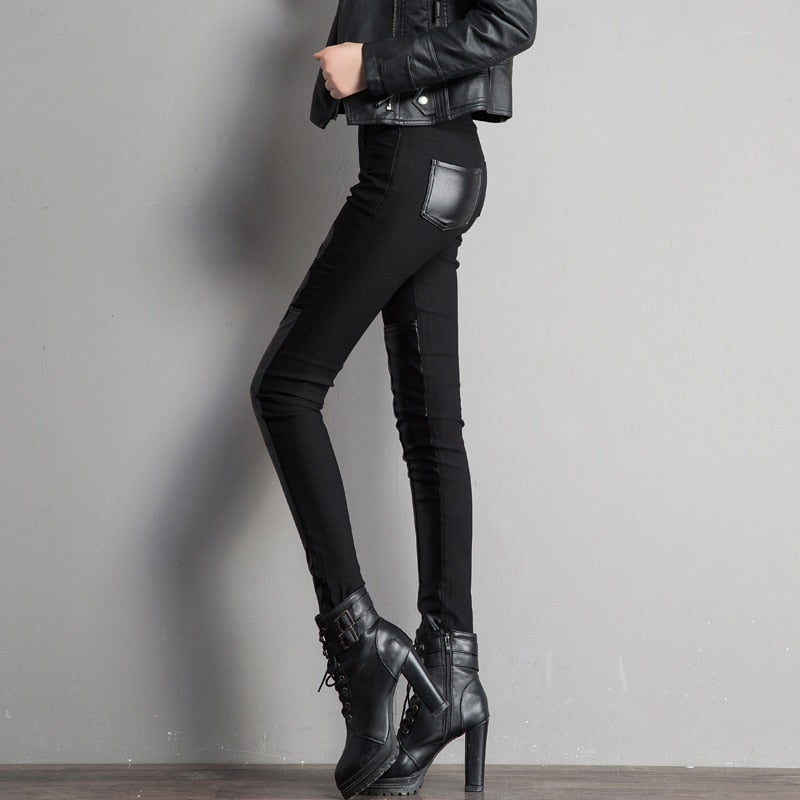 Skull Elastic Warm  Leggings
