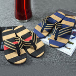 Men Summer Stripe Flip Flops
