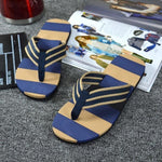 Men Summer Stripe Flip Flops
