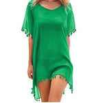 New Chiffon Tassels Beach Cover Up