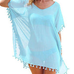 New Chiffon Tassels Beach Cover Up