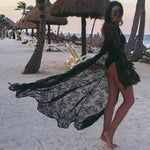 Women Lace Hollow Crocheti Kaftan Cover Up