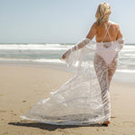 Women Lace Hollow Crocheti Kaftan Cover Up