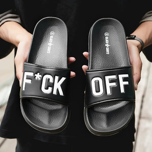 Unisex Summer Beach Sandals/Slippers F*CK OFF