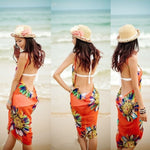 Sexy Beach Floral Cover Up