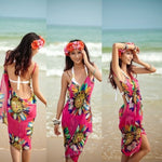 Sexy Beach Floral Cover Up